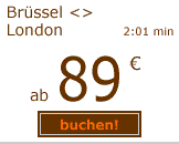 Br&uuml;ssel London ab 89 Euro