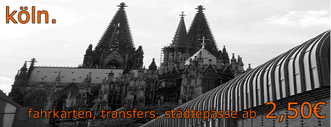 Bus und Bahn in K&ouml;ln ab 2,50 euro