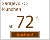 Sarajevo-M&uuml;nchen ab 72 Euro