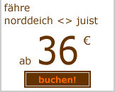 f&auml;hre norddeich juist ab 34 euro