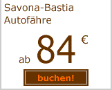 F&auml;hre Savona Bastia ab 84 EUro