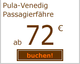 F&auml;hre Pula-Venedig ab 72 Euro