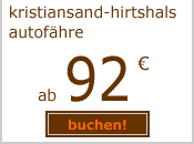 f&auml;hre kristiansand hirtshals ab 92 euro